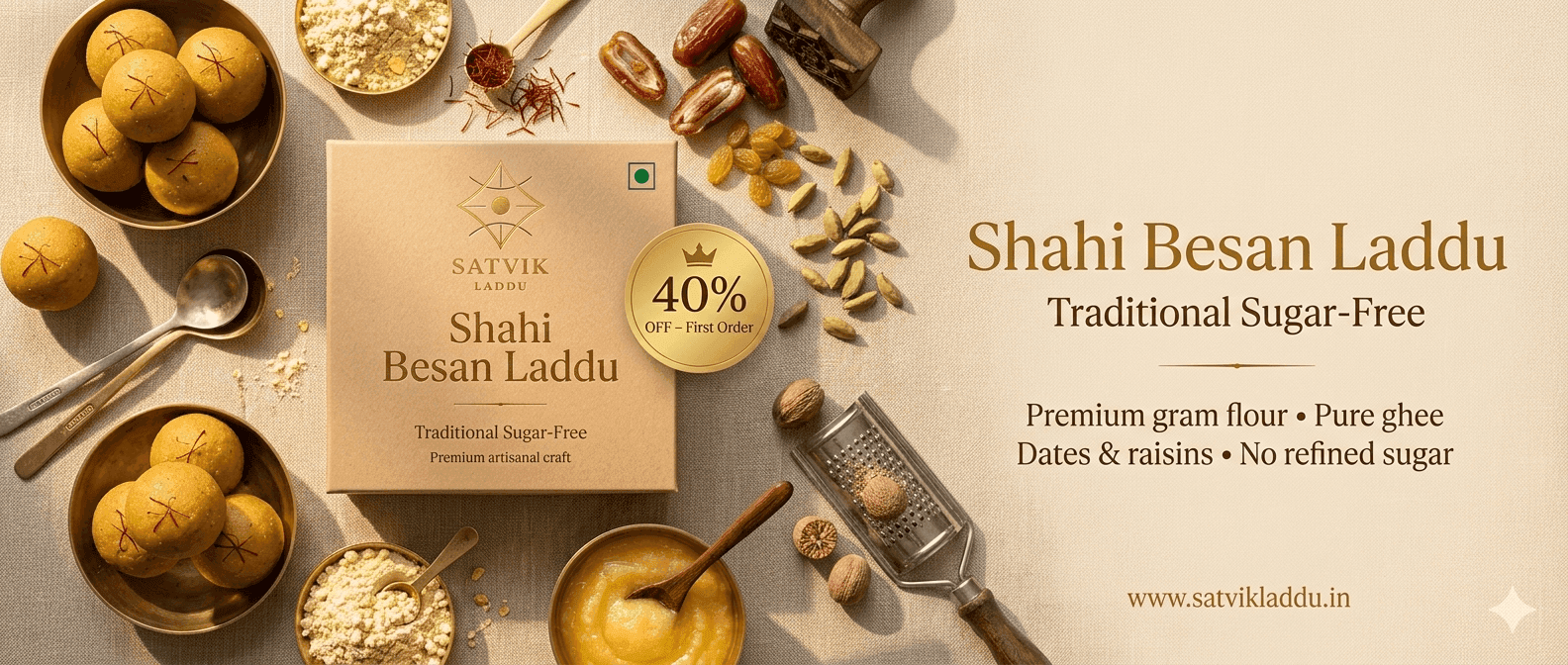 Shahi Besan Laddu thumbnail 5