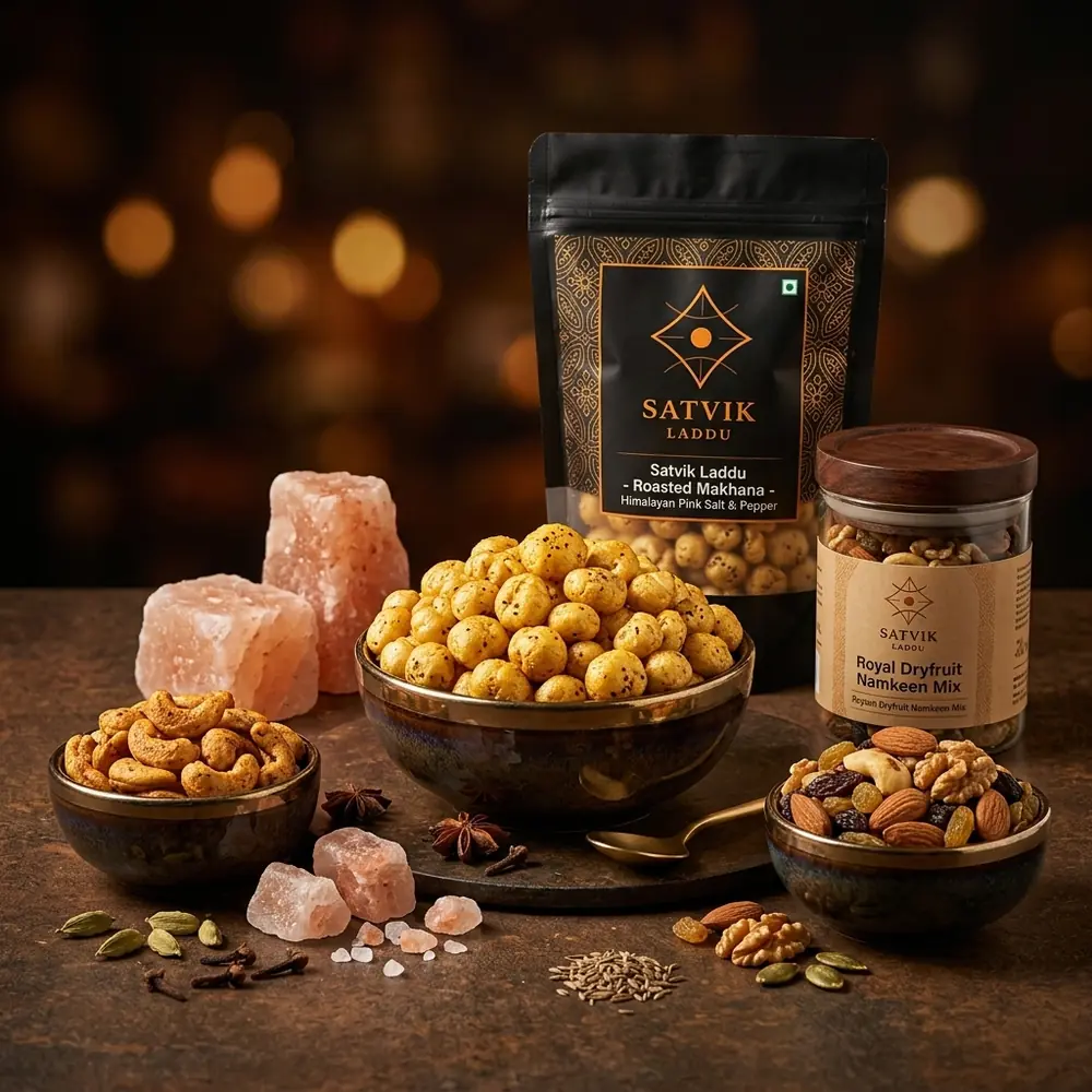 Satvik Brand Roasted Namkeen Showcase