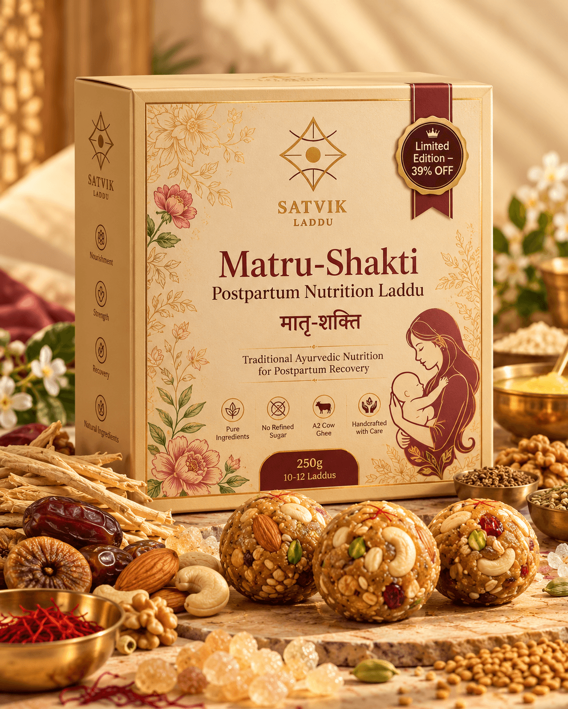 Matru-Shakti Postpartum Laddu - Ayurvedic Laddus